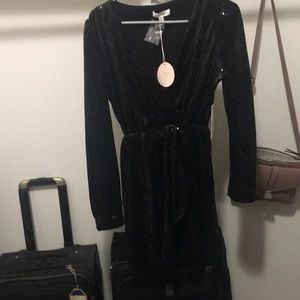Black sequined dress from Red Dress Boutique.